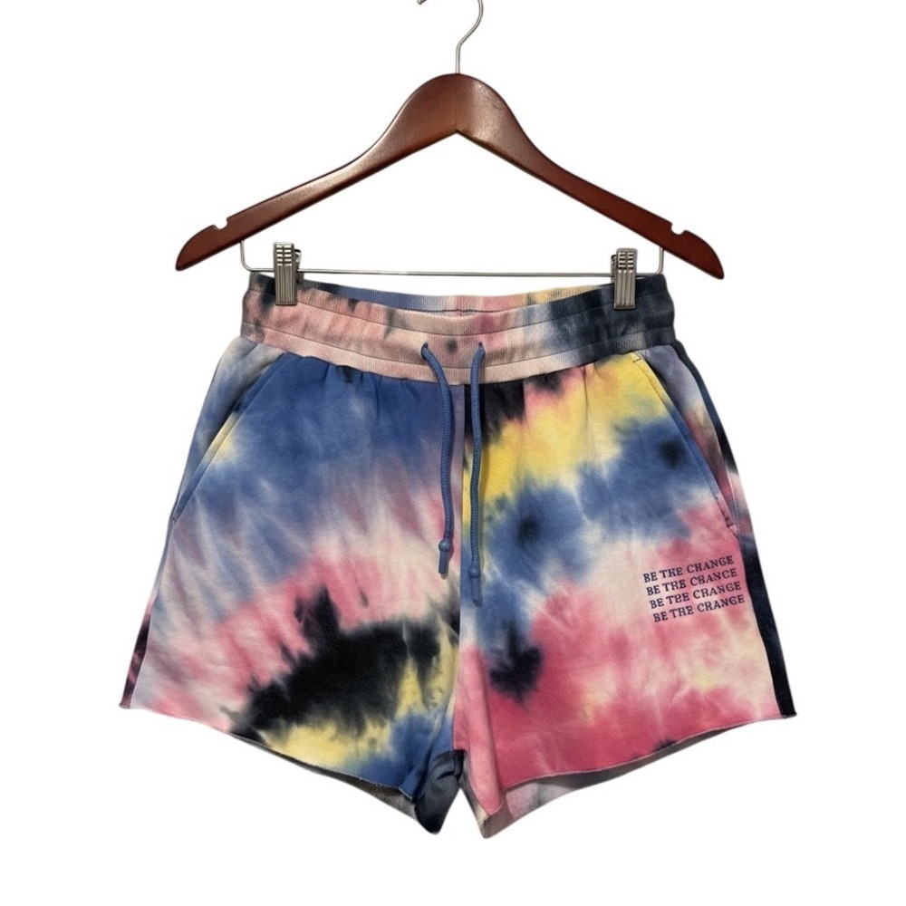 Vitality X Balance Athletica Affirmation Shorts Sweats Tie Dye Baggy Lounge Sz M